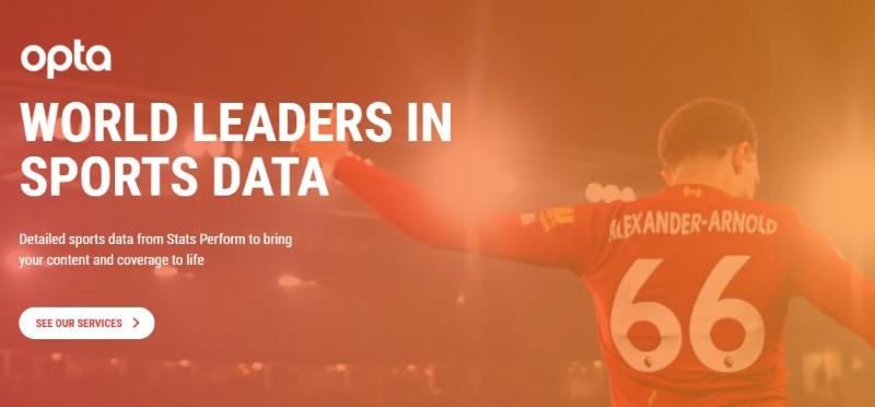 ウィリアムヒルにデータを提供するOpta